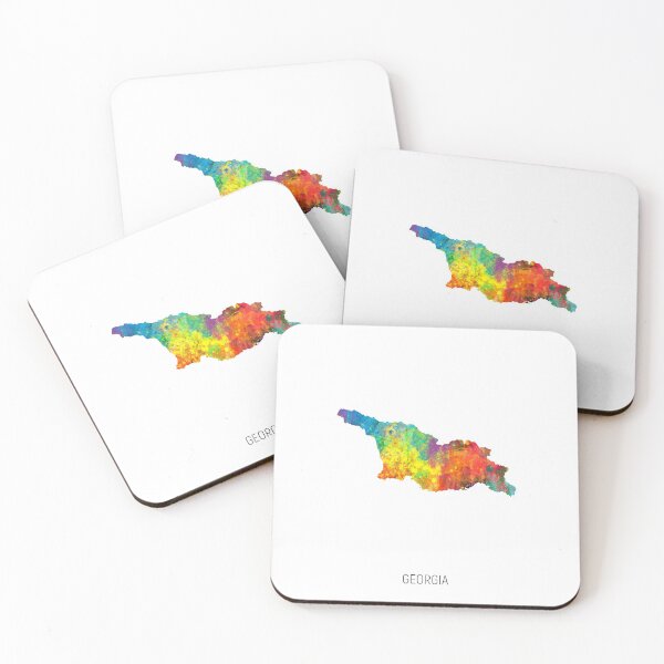 Item preview, Georgia Watercolor Map designed and sold by ArtPrints.