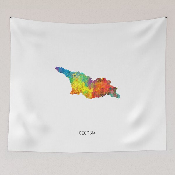 Item preview, Georgia Watercolor Map designed and sold by ArtPrints.