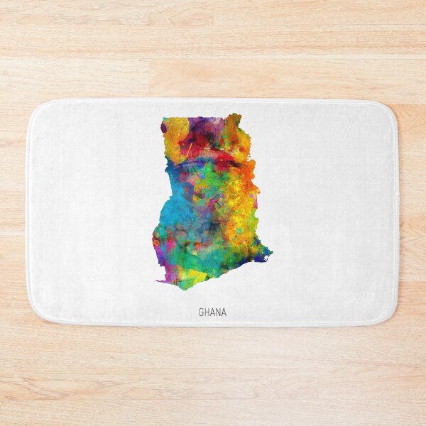 Item preview, Ghana Watercolor Map designed and sold by ArtPrints.
