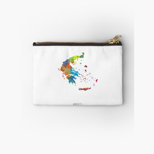 Item preview, Greece Watercolor Map designed and sold by ArtPrints.