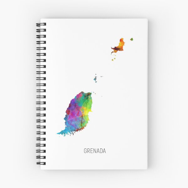 Item preview, Grenada Watercolor Map designed and sold by ArtPrints.
