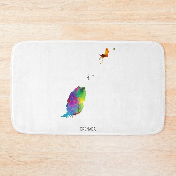 Artikelvorschau, Grenada Watercolor Map entworfen und verkauft von ArtPrints.