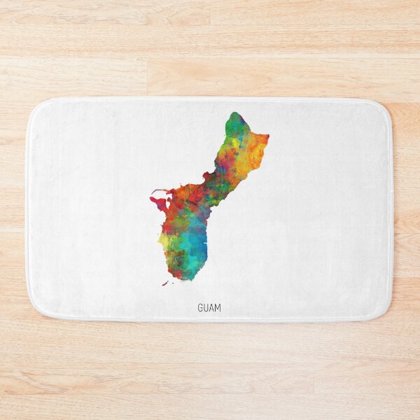 Artikelvorschau, Guam Watercolor Map entworfen und verkauft von ArtPrints.