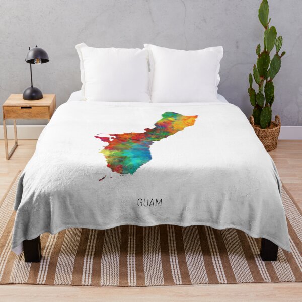 Item preview, Guam Watercolor Map designed and sold by ArtPrints.
