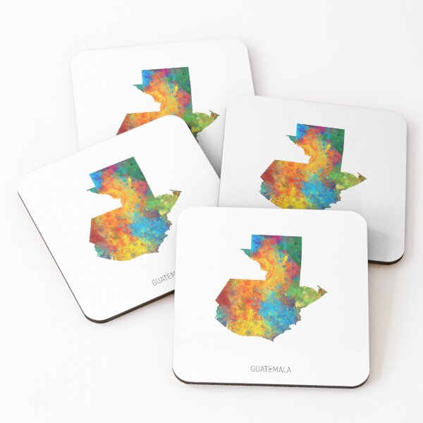 Item preview, Guatemala Watercolor Map designed and sold by ArtPrints.