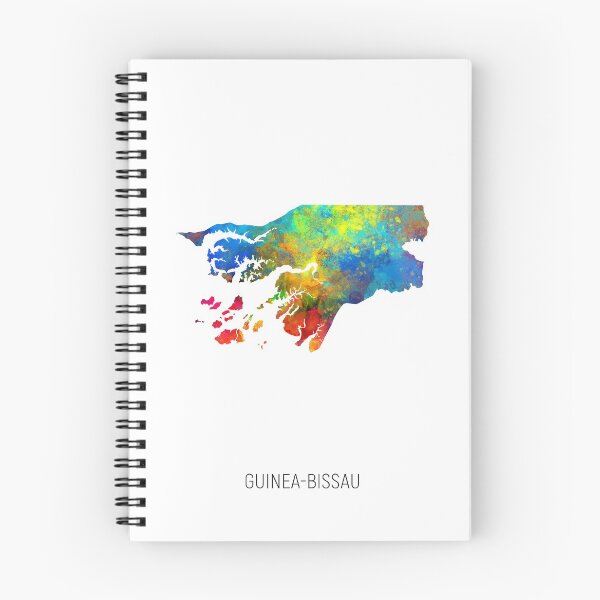 Item preview, Guinea-Bissau Watercolor Map designed and sold by ArtPrints.