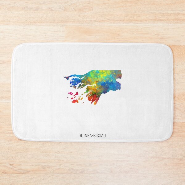 Item preview, Guinea-Bissau Watercolor Map designed and sold by ArtPrints.