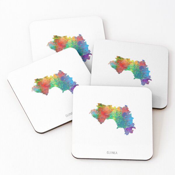 Item preview, Guinea Watercolor Map designed and sold by ArtPrints.