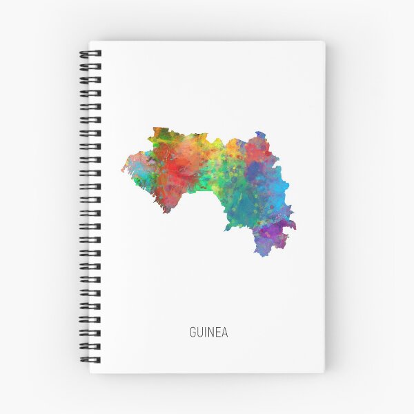 Item preview, Guinea Watercolor Map designed and sold by ArtPrints.