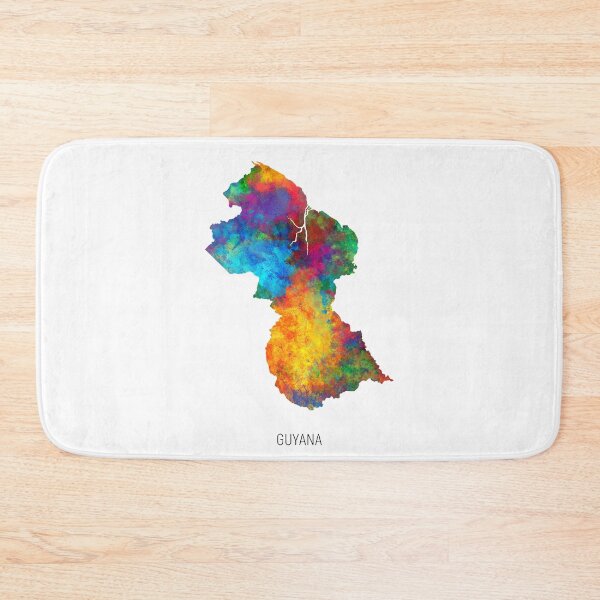 Item preview, Guyana Watercolor Map designed and sold by ArtPrints.