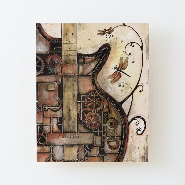 While my guitar gently weeps Wood Mounted Print