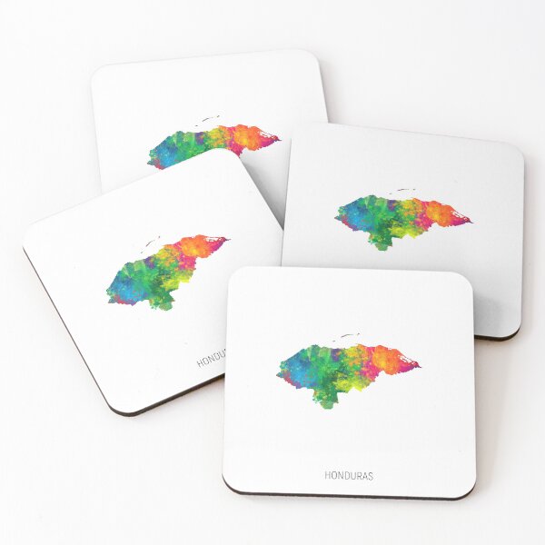 Item preview, Honduras Watercolor Map designed and sold by ArtPrints.