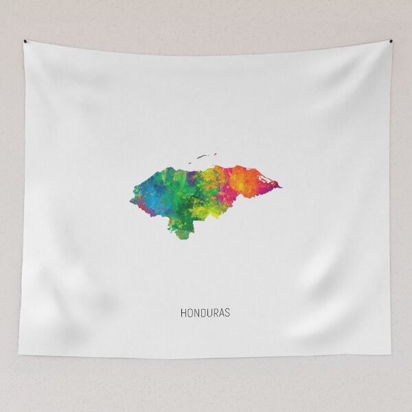 Item preview, Honduras Watercolor Map designed and sold by ArtPrints.