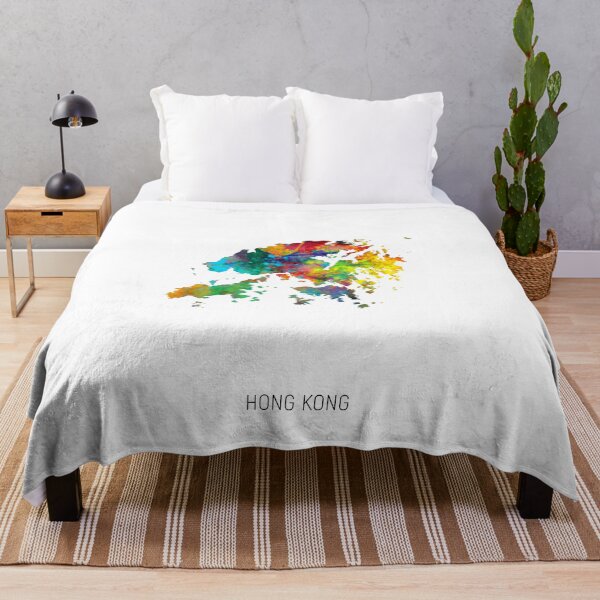 Item preview, Hong Kong Watercolor Map designed and sold by ArtPrints.