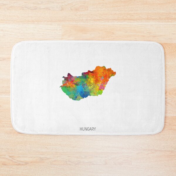 Item preview, Hungary Watercolor Map designed and sold by ArtPrints.