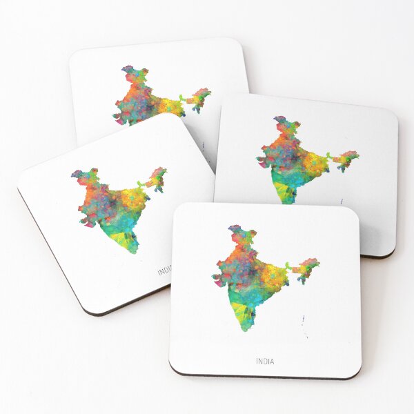 Artikelvorschau, India Watercolor Map entworfen und verkauft von ArtPrints.