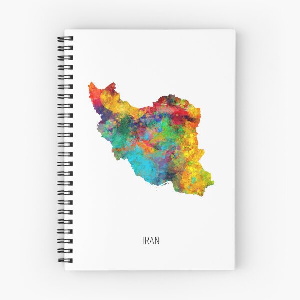Item preview, Iran Watercolor Map designed and sold by ArtPrints.