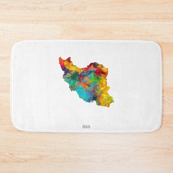 Item preview, Iran Watercolor Map designed and sold by ArtPrints.