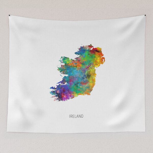 Item preview, Ireland Watercolor Map designed and sold by ArtPrints.