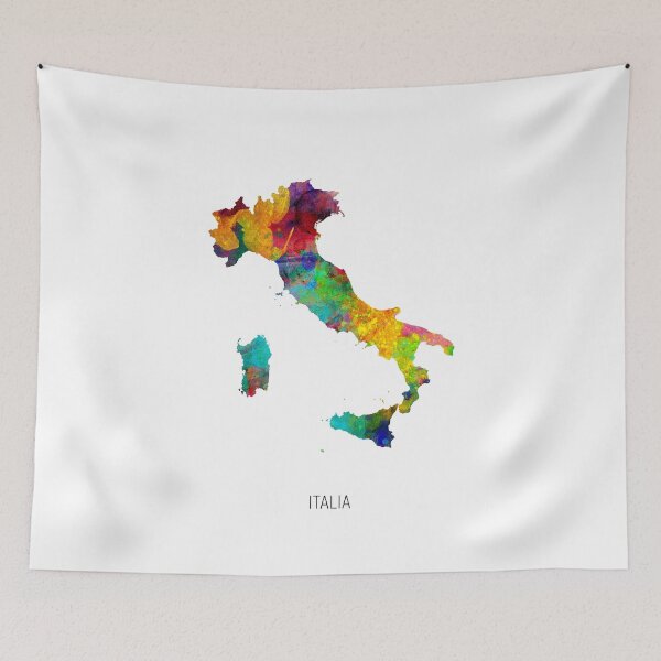 Artikelvorschau, Italia Watercolor Map entworfen und verkauft von ArtPrints.