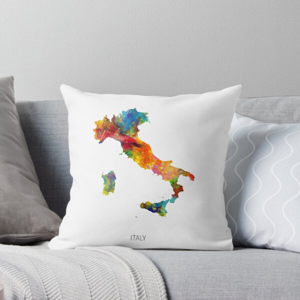 Item preview, Italy Watercolor Map designed and sold by ArtPrints.