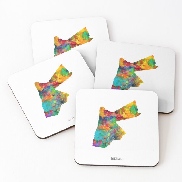 Item preview, Jordan Watercolor Map designed and sold by ArtPrints.