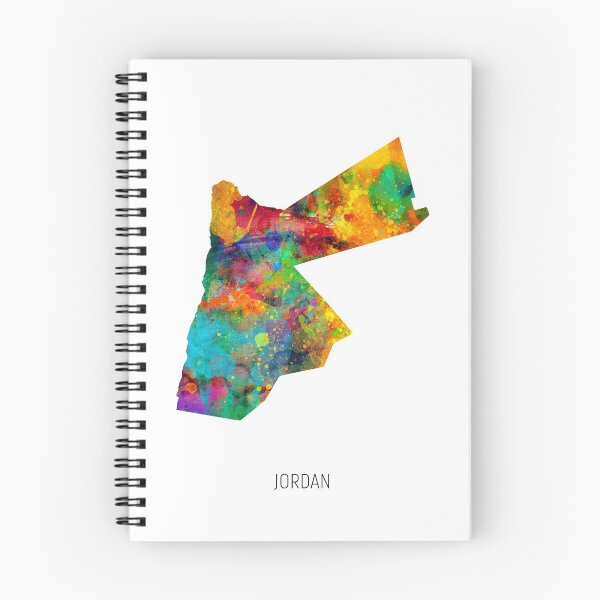 Item preview, Jordan Watercolor Map designed and sold by ArtPrints.