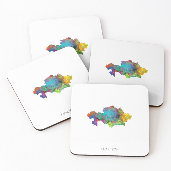 Item preview, Kazakhstan Watercolor Map designed and sold by ArtPrints.