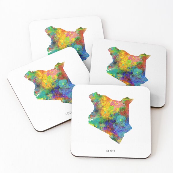 Item preview, Kenya Watercolor Map designed and sold by ArtPrints.