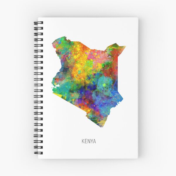 Item preview, Kenya Watercolor Map designed and sold by ArtPrints.