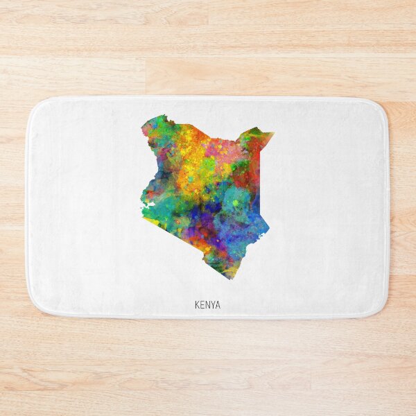 Item preview, Kenya Watercolor Map designed and sold by ArtPrints.