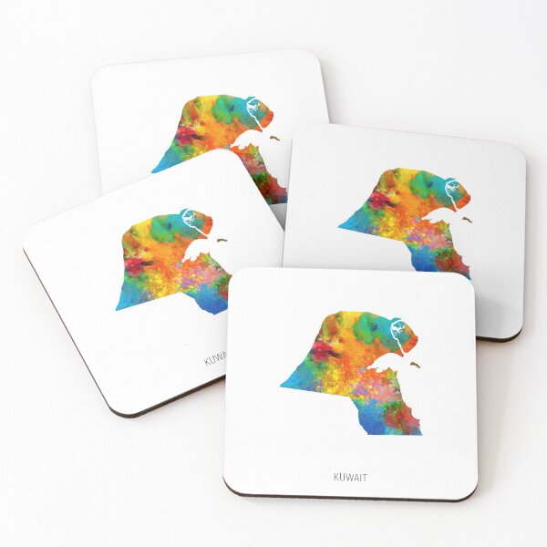 Item preview, Kuwait Watercolor Map designed and sold by ArtPrints.