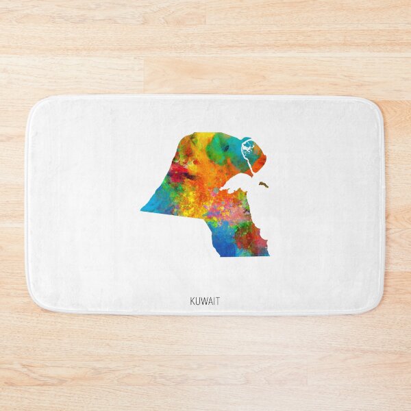 Item preview, Kuwait Watercolor Map designed and sold by ArtPrints.