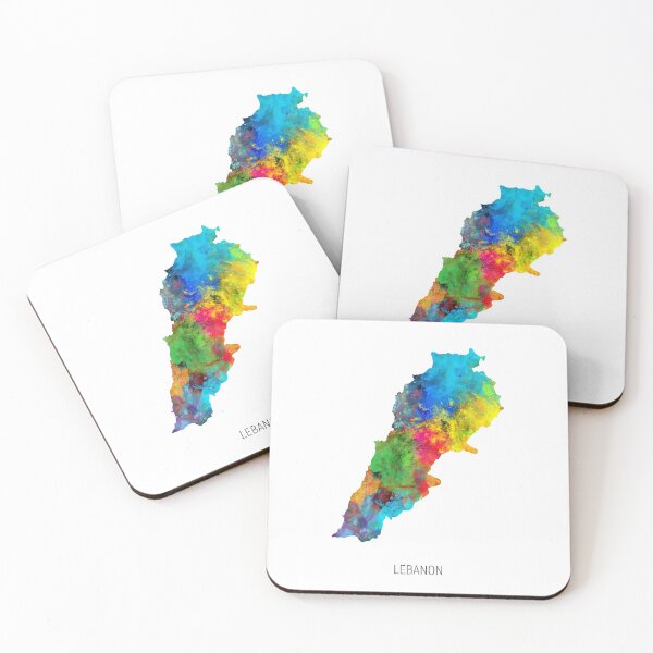 Item preview, Lebanon Watercolor Map designed and sold by ArtPrints.