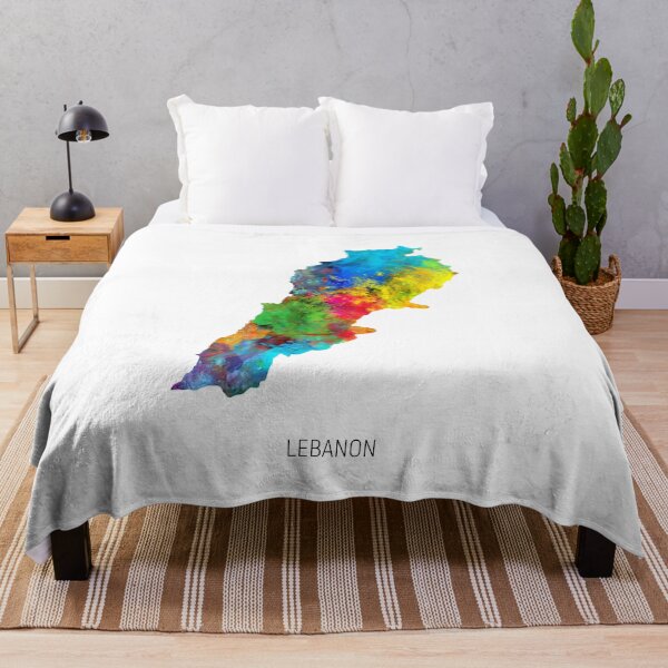 Item preview, Lebanon Watercolor Map designed and sold by ArtPrints.