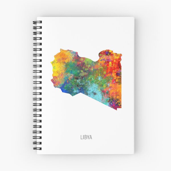 Item preview, Libya Watercolor Map designed and sold by ArtPrints.