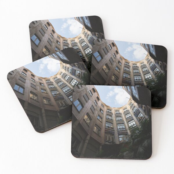 Item preview, A Courtyard Curved Like a Hug - Antoni Gaudi's Casa Mila, Barcelona, Spain designed and sold by Georgia Mizuleva.