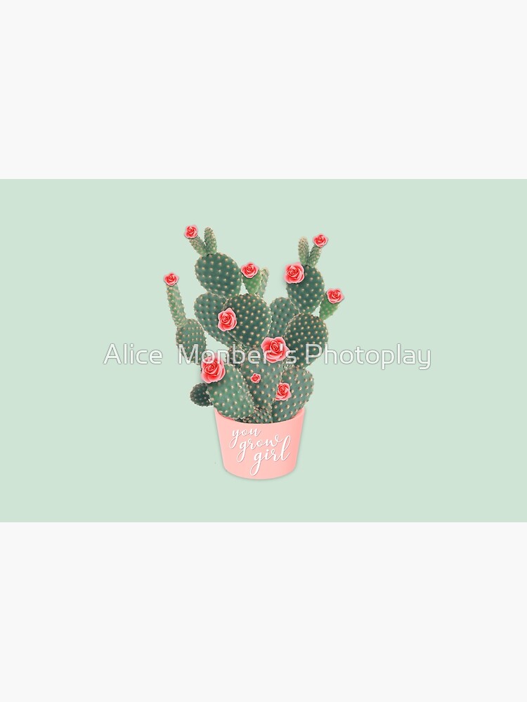 Thumbnail 2 of 2, Laptop Sleeve, You grow girl Rose Cactus designed and sold by alicemonbercomp.