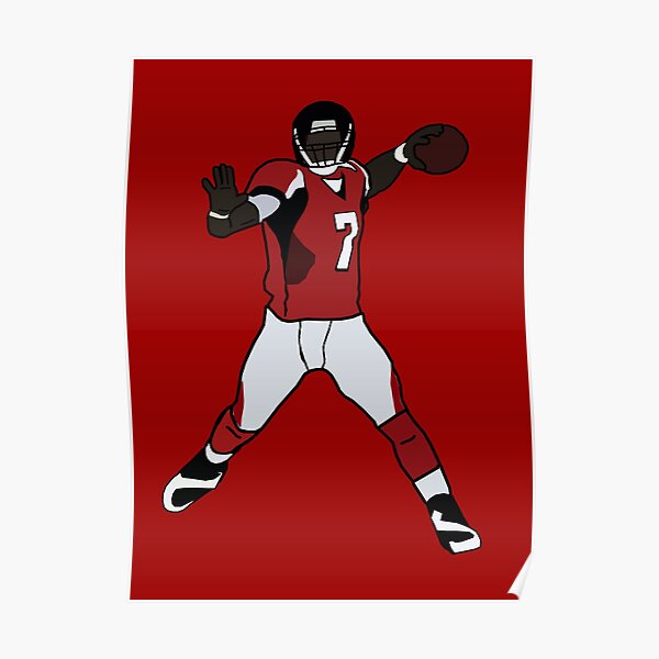 Michael Vick Atlanta Falcons Poster, Canvas, Football print, Sport