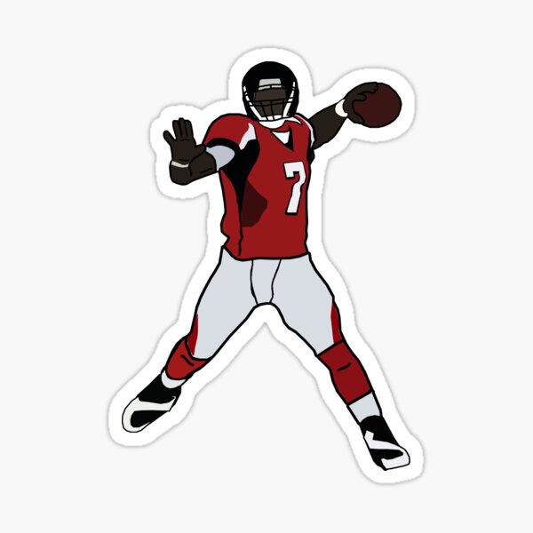 Mike Vick Atlanta Falcons Strokes Pixel Art 3 T-Shirt