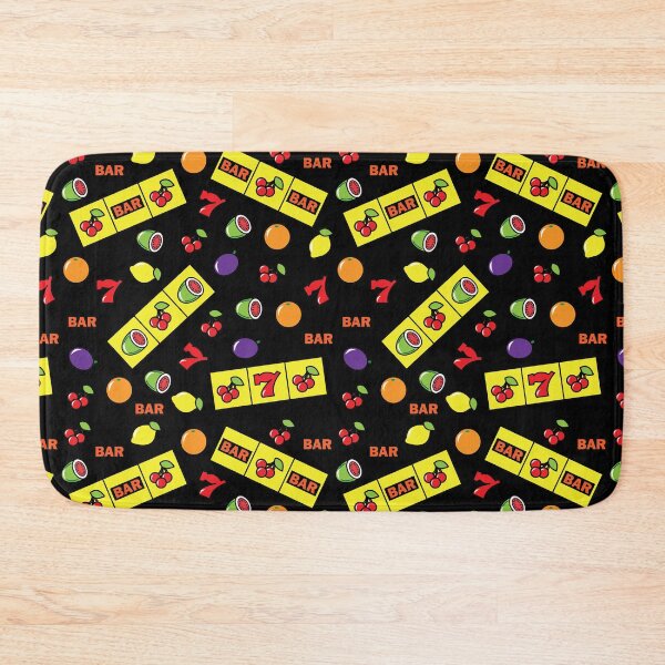 Item preview, Casino Lucky Slots Cherry Melon Lemon Fruit Pattern designed and sold by HotHibiscus.