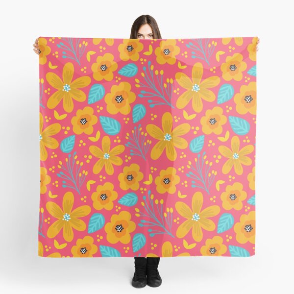 Color Pop Floral Garden Scarf