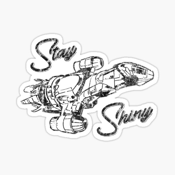  Firefly Serenity Inspired Ship Outline Vinyl Sticker