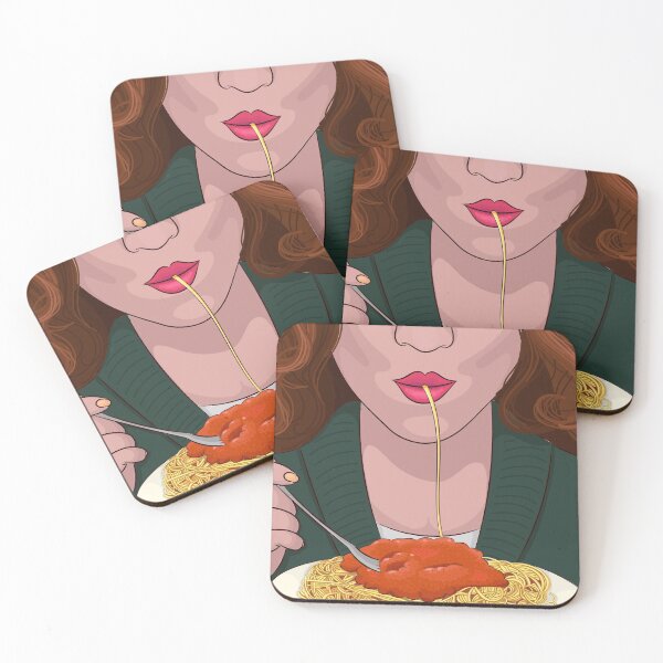 Item preview, Woman eat spaghetti designed and sold by Marina Yuldasheva (Sterina).