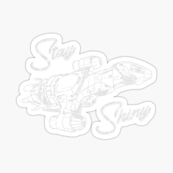  Firefly Serenity Inspired Ship Outline Vinyl Sticker