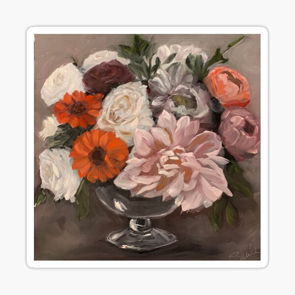 Cafe au Lait Dahlia Dahling Sticker