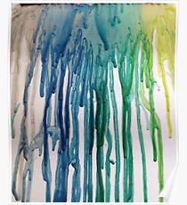 Póster turquoise rain