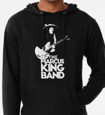 The Marcus - White Stencil Lightweight Hoodie