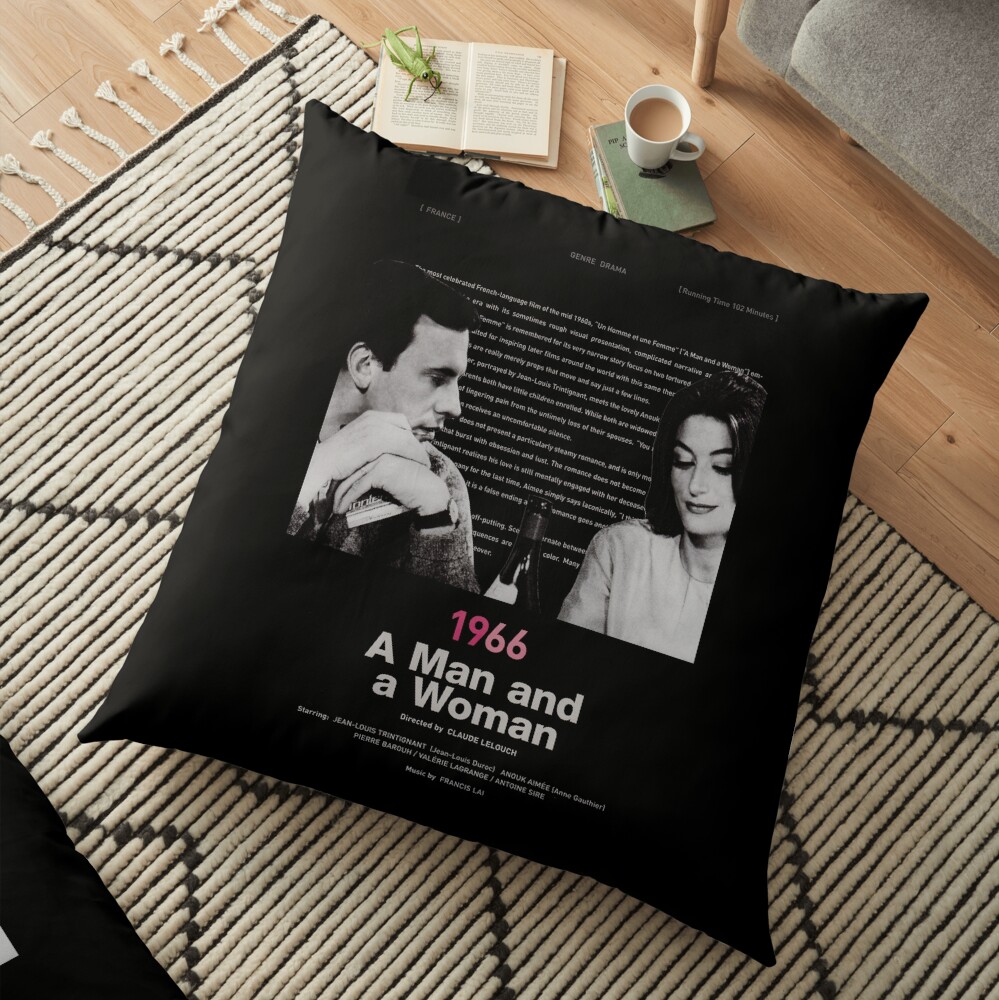 A Man and a Woman Floor Pillow