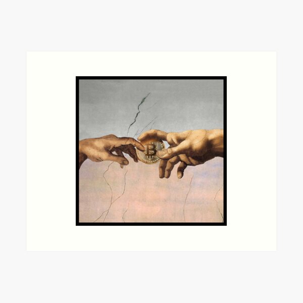 Bitcoin Crypto God Kunstdruck